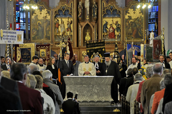 kumenischer Gottesdienst zum 725. Stadtjubillum am 24. April 2010 Foto: Norbert Wallrath, Hrth